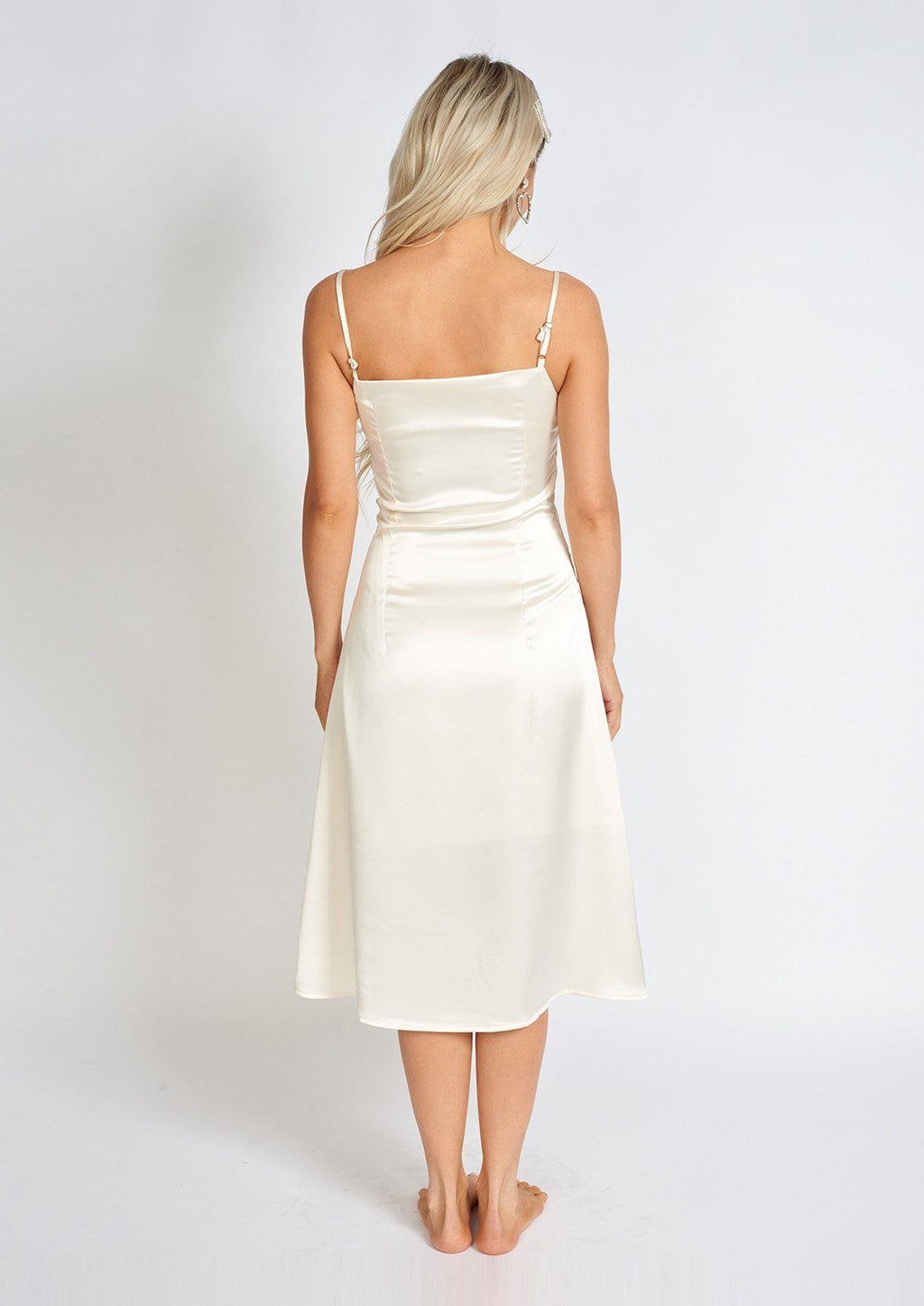L¨¦onie One Pearl Satin Slip Dress